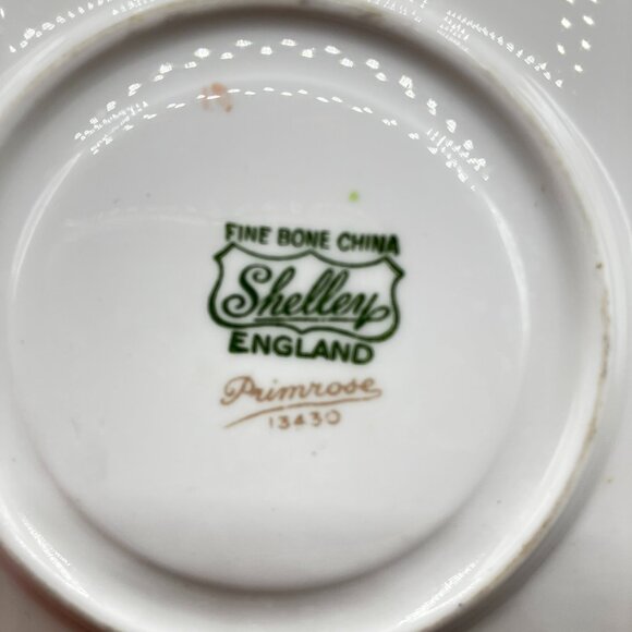 Vintage 1940-1966 Shelley England Primrose Fine Bone China Cup and Saucer - Picture 10 of 11